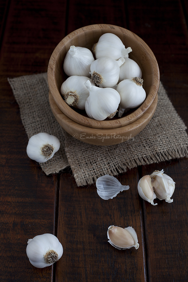 Garlic and Garlic Cloves Image source -- https://www.flickr.com/photos/szaboemoke/10778992323/sizes/l