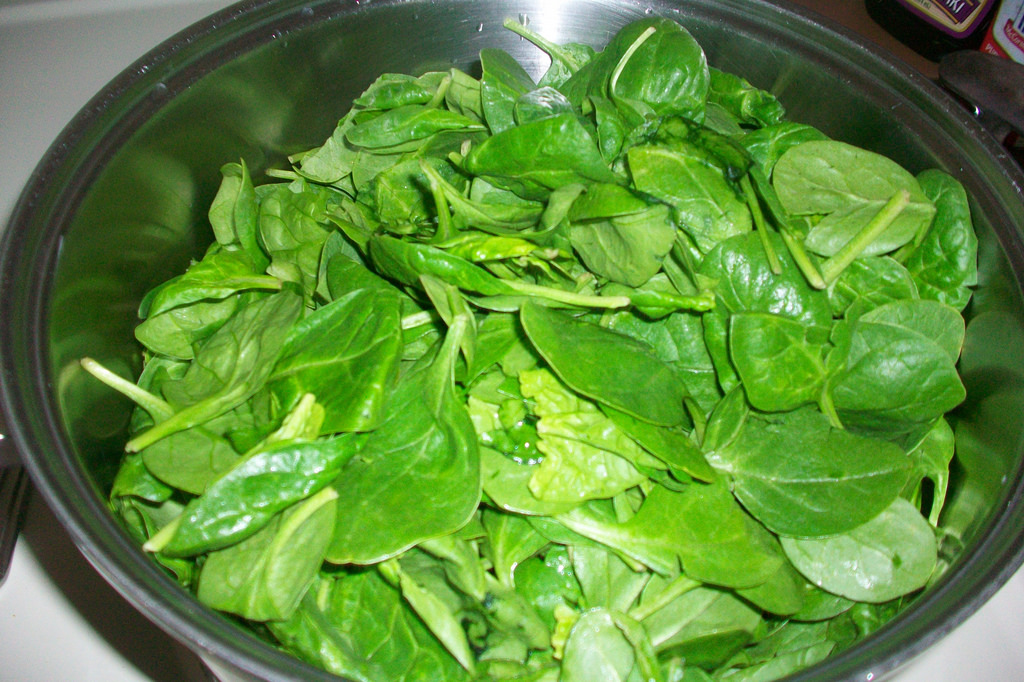 Spinach Image source -- https://www.flickr.com/photos/21198715@N07/4695476023/sizes/l